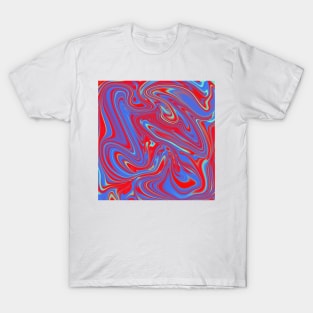 Freedom: Red, Lavender, and Aquamarine T-Shirt
